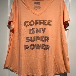 NWOT Celebrate Together Polyester Short Sleeve Women Sleepwear Size XL